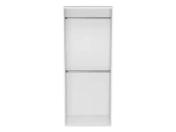 Dressing blanc double penderie GoodHome Atomia H. 187,5 x L. 75 x P. 45 cm