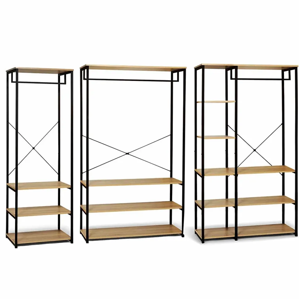Dressing modulable XXL grande capacité L. 250 cm DETROIT design industriel