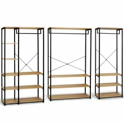 Dressing modulable XXL grande capacité L. 250 cm DETROIT design industriel