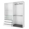 Dressing ouvert blanc GoodHome Atomia H. 225 x L. 200 x P. 45 cm