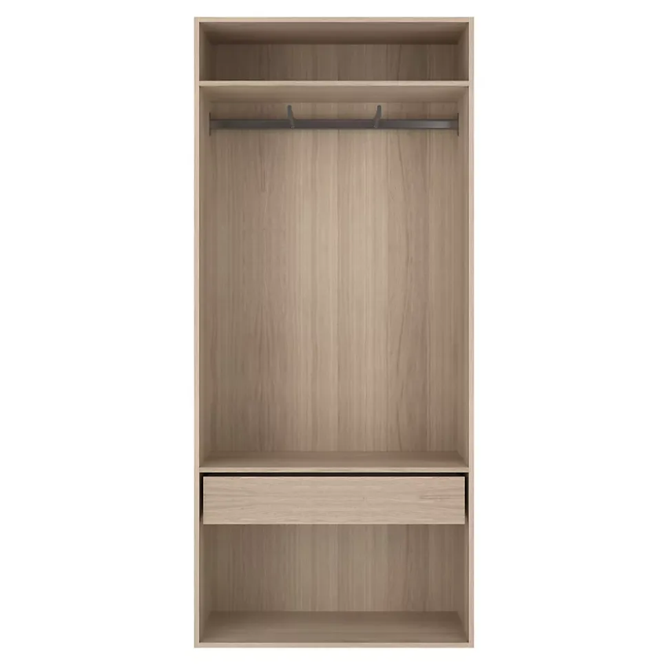 Dressing ouvert décor chêne GoodHome Atomia H. 225 cm x L. 100 cm x P. 45 cm