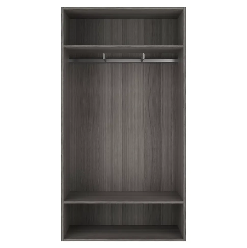 Dressing ouvert effet chêne grisé GoodHome Atomia H. 187,5 x L. 100 x P. 45 cm