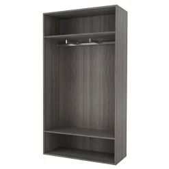 Dressing ouvert effet chêne grisé GoodHome Atomia H. 187,5 x L. 100 x P. 45 cm