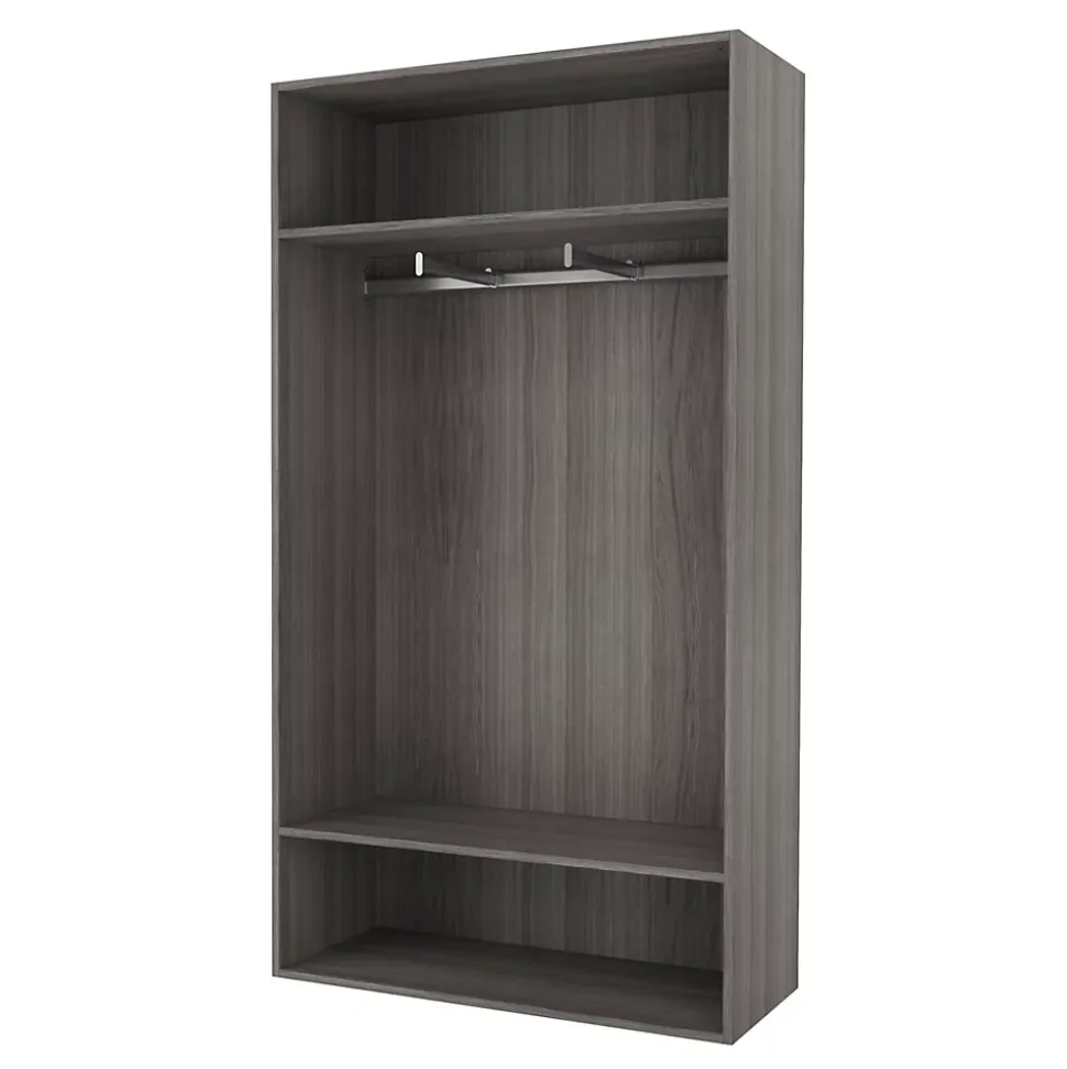Dressing ouvert effet chêne grisé GoodHome Atomia H. 187,5 x L. 100 x P. 45 cm