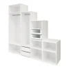 Dressing sous pente et/ou comble blanc GoodHome Atomia H. 225 x L. 225 x P. 58 cm