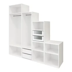 Dressing sous pente et/ou comble blanc GoodHome Atomia H. 225 x L. 225 x P. 58 cm