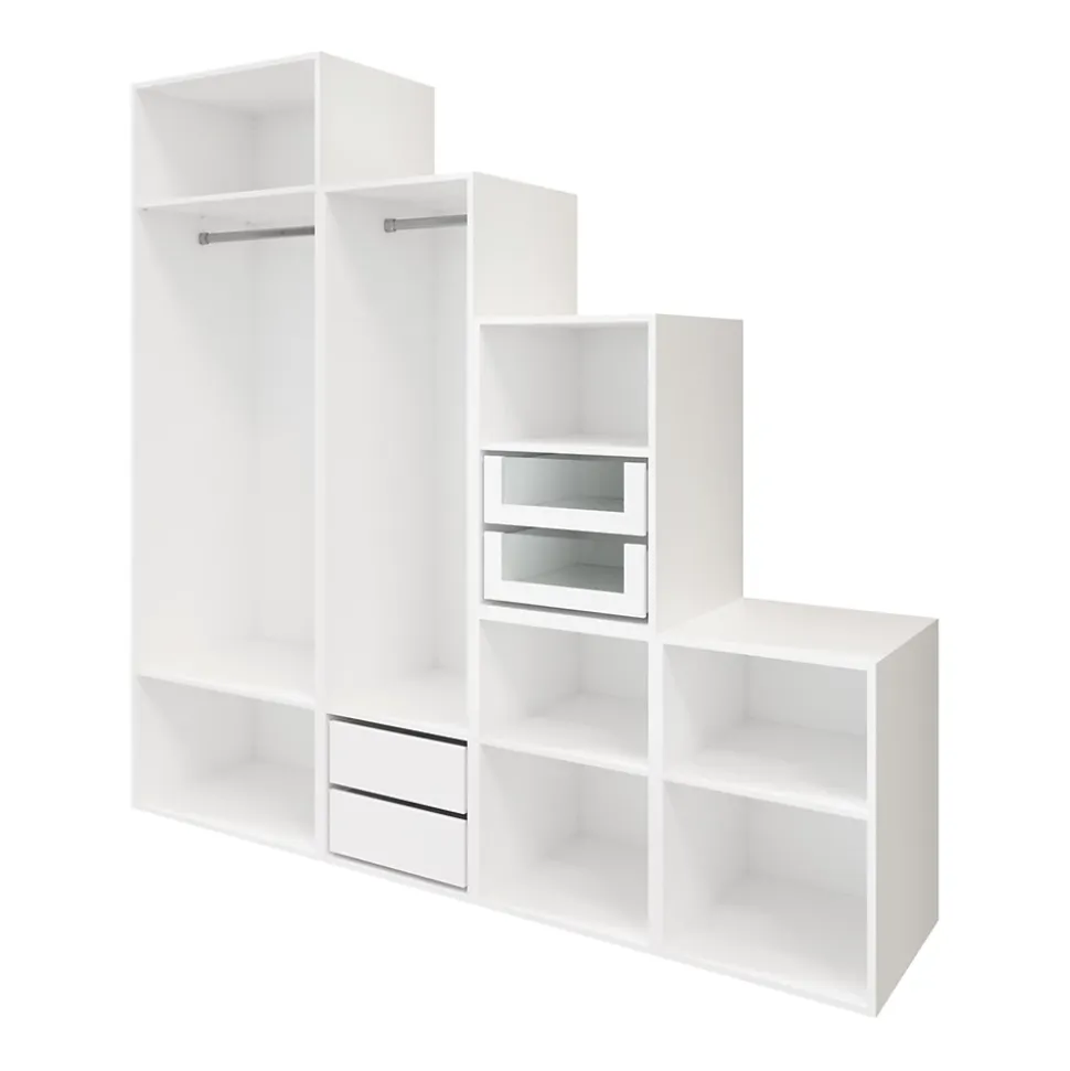 Dressing sous pente et/ou comble blanc GoodHome Atomia H. 225 x L. 225 x P. 58 cm