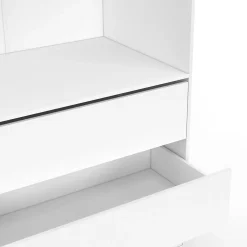 Dressing TAYLOR 80 x 55 x 200 cm 1 module avec penderie + 3 tiroirs blanc