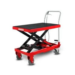 EBERTH Chariot Élévateur à Ciseaux Table Élévatrice Capacité de 150kg, Table 708x450mm, Hauteur de Levage 225-700mm