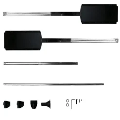 Elévateur de penderie escamotable en acier - boîtier noir - largeur dressing 920-1240 mm