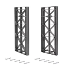 Emuca Accessoire latéral pour penderie rabattable pour armoire Sway, Plastique, Titane