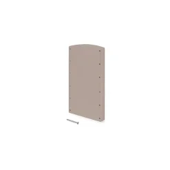 Emuca Jeu de d'inserts latéraux pour Penderie escamotable pour Hang, Plastique, Peint gris pierre