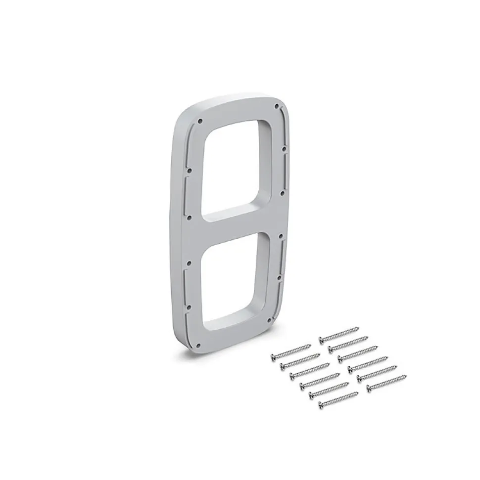 Emuca Jeu de d'inserts latéraux pour cintre Sling, Plastique, Peint en aluminium