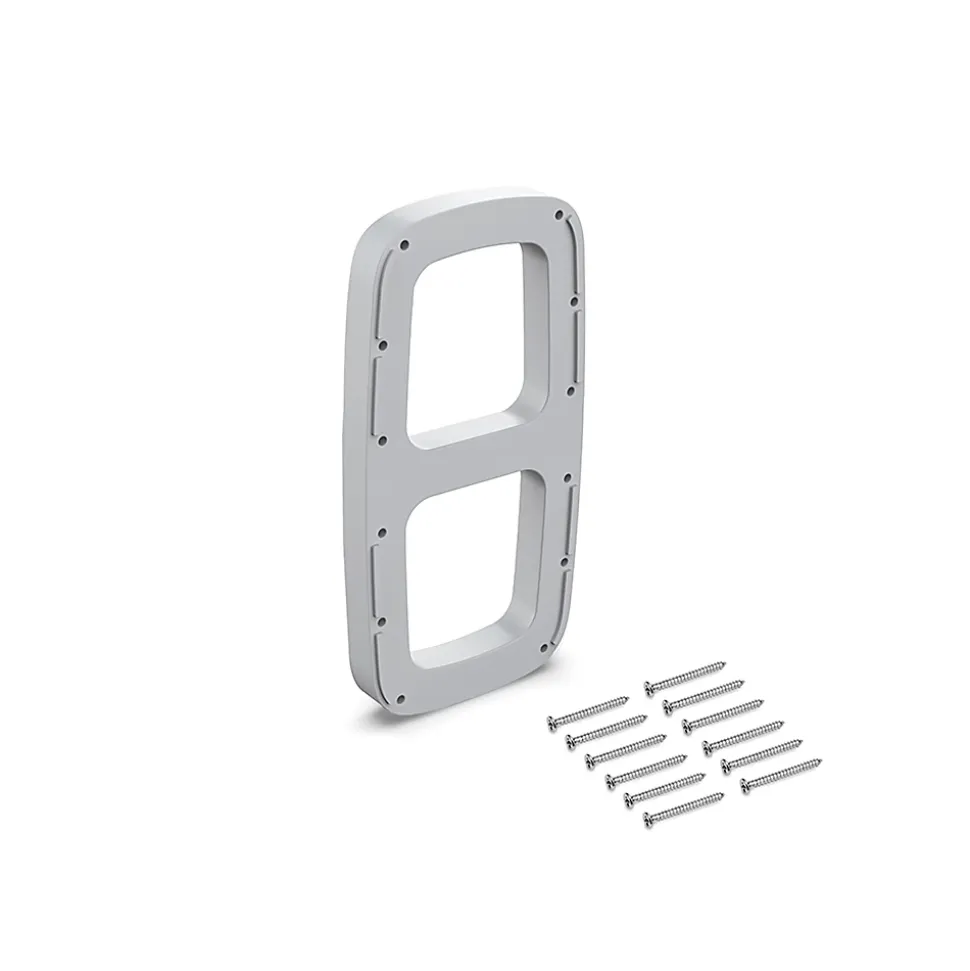 Emuca Jeu de d'inserts latéraux pour cintre Sling, Plastique, Peint en aluminium