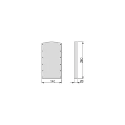 Emuca Jeu de Hang Side Hanging Bracket Set for Penderie escamotable for Hang Wardrobe, Plastique, Noir