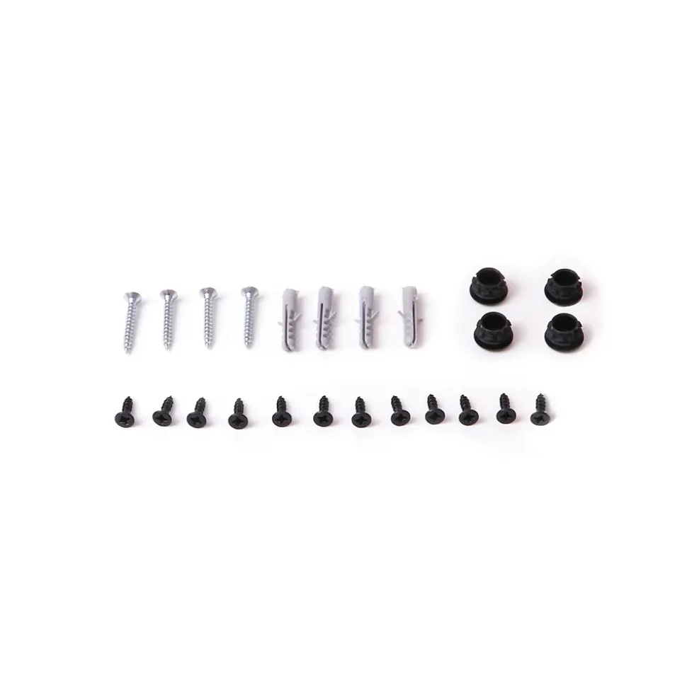Emuca Jeu de Lader Cadre d'étagère, hauteur 830mm, Acier, Peint en noir