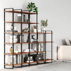 Emuca Jeu de Lader Shelf Frame Set, height 1790mm, Acier, Painted en noir