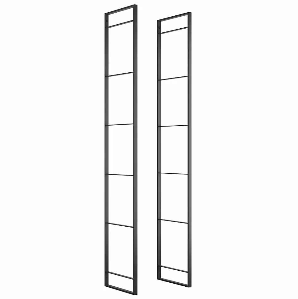 Emuca Jeu de Lader Shelf Frame Set, height 1790mm, Acier, Painted en noir