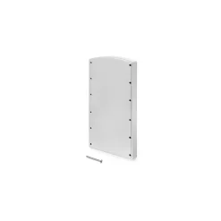Emuca Jeu d'inserts latéraux pour cintres pliants pour armoire Hang, Plastique, Aluminium peint