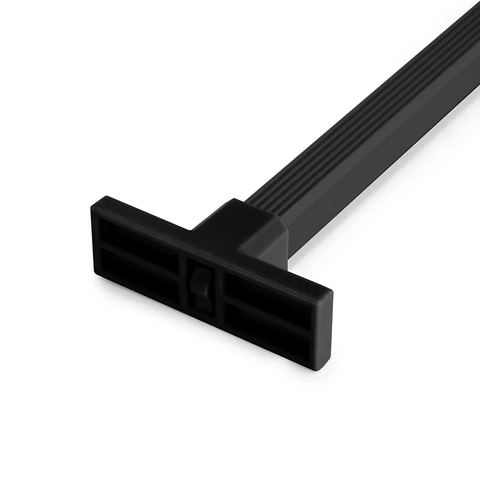Emuca Kit de 7 porte-pantalons, 2 plateaux et cadre coulissant à fermeture douce pour armoires, réglable, module 900mm, Noir