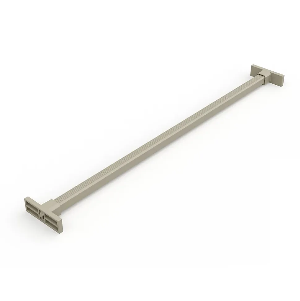 Emuca Kit de 7 porte-pantalons, 1 plateau et 1 cadre coulissant à fermeture douce pour armoires, réglable, module 800mm, Gris