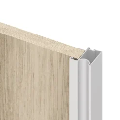 Emuca Kit de ferrures pour 2 portes coulissantes et armoire à fermeture souple Placard 74, profilé Wave, épaisseur 16mm, panneaux