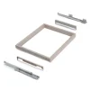 Emuca Kit de organisateur de tiroirs, plateau auxiliaire et cadre de coulissage soft close pour armoires, réglable, module 900mm,