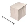 Emuca Kit de porte-pantalon à 7tringles, panier et rack ajustable Quartz pour armoires, glissières extension totale et à fermeture