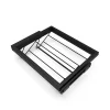 Emuca Kit de rangement de chaussures en métal et cadre coulissant à fermeture souple pour armoire, réglable, module 600mm, Noir