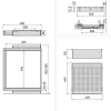 Emuca Kit panier métallique et rack ajustable Quartz pour armoires, glissières extension totale et à fermeture douce, Module 60cm,