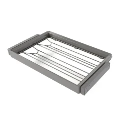 Emuca Kit tiroir à chaussures et rack ajustable Quartz pour armoires, glissières extension totale et à fermeture douce, Module