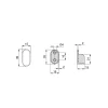 Emuca Lot de 2 rails de 0,75 m avec supports, Aluminium et Zamak, Anodisé mat