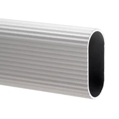 Emuca Lot de 2 rails de 0,75 m avec supports, Aluminium et Zamak, Anodisé mat