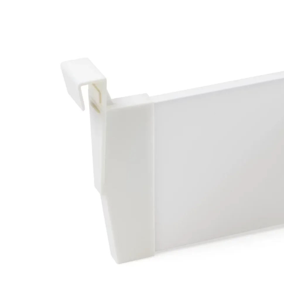 Emuca Lot de séparateurs pour l'intérieur des tiroirs Vertex-Concept, 900, Peint en blanc, Aluminium et Plastique.