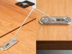 Emuca Mécanisme de porte relevable Miniwinch avec couvercle, 14kg, Acier et Plastique, Gris