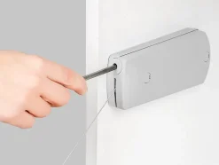 Emuca Mécanisme de porte Relevable Microwinch, 10kg, Acier et Plastique, Gris