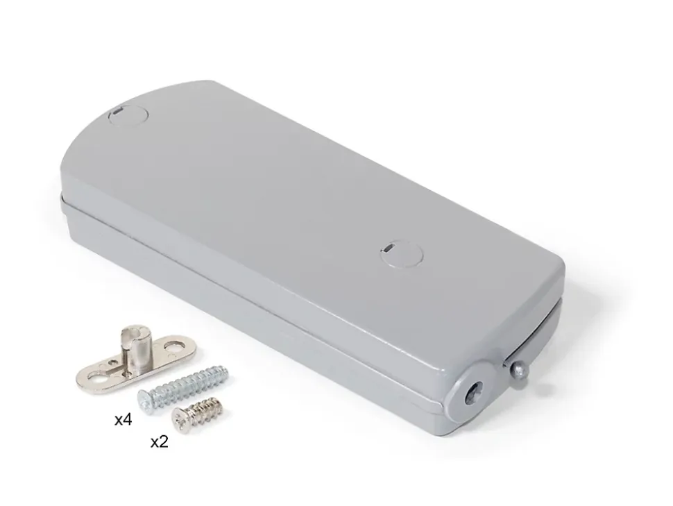 Emuca Mécanisme de porte Relevable Microwinch, 6kg, Acier et Plastique, Gris