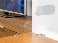 Emuca Mécanisme de porte Relevable Microwinch, 6kg, Acier et Plastique, Gris