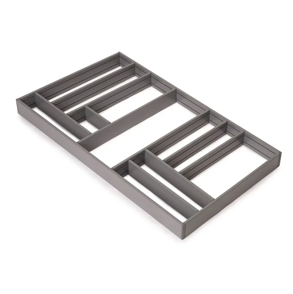 Emuca Organisateur de tiroirs Alumount 900x500, Aluminium, Gris antracite