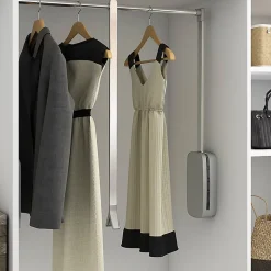 Emuca Penderie rabattable pour armoire Sling, 450 - 600, Chromé, Acier et Plastique.