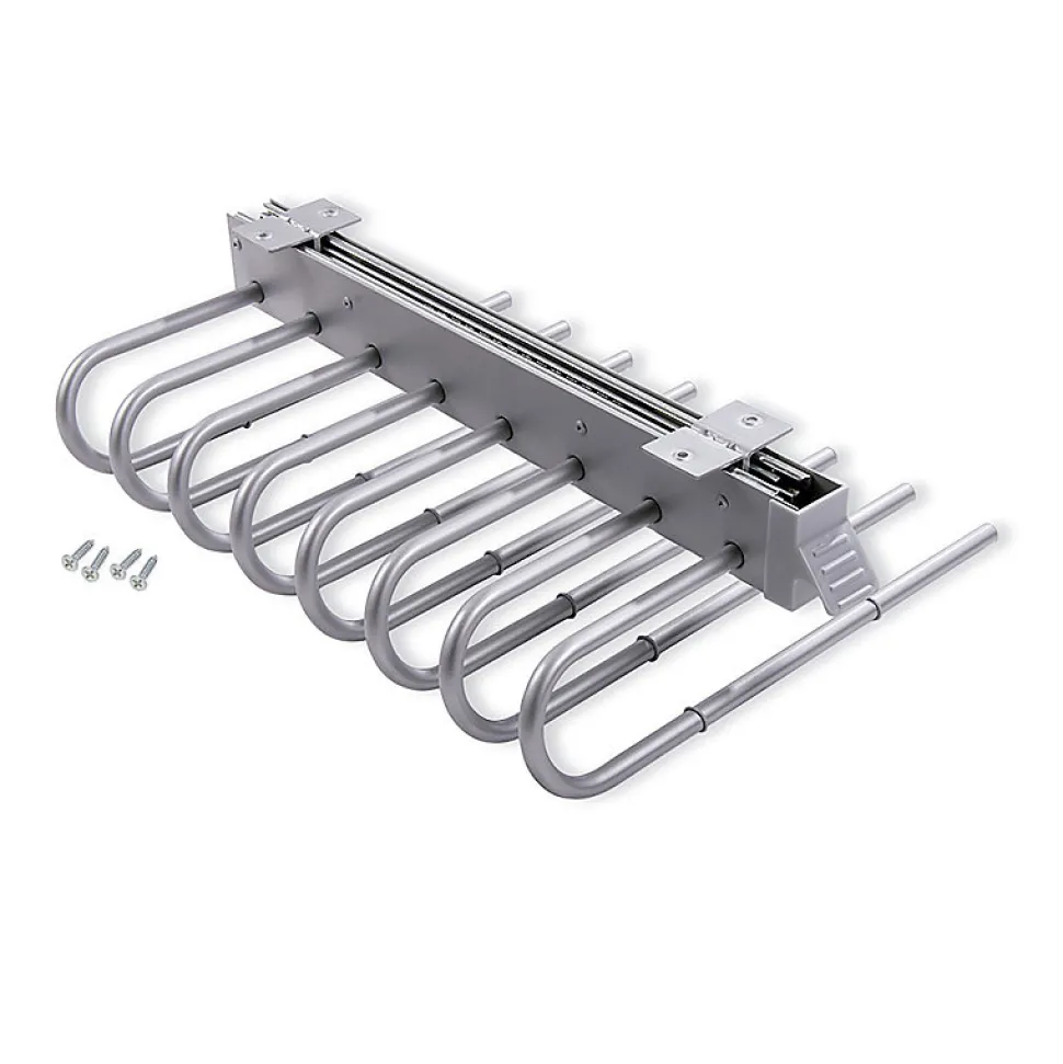 Emuca Porte-pantalons extractible, Gauche, Peint en aluminium, Acier et Plastique.