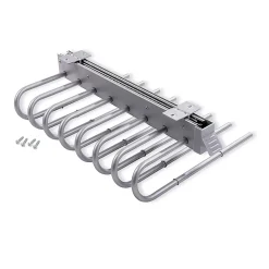 Emuca Porte-pantalons extractible, Gauche, Peint en aluminium, Acier et Plastique.