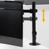 Emuca Support ecran inclinable et rotatif 360 acier noir