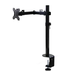 Emuca Support ecran inclinable et rotatif 360 acier noir