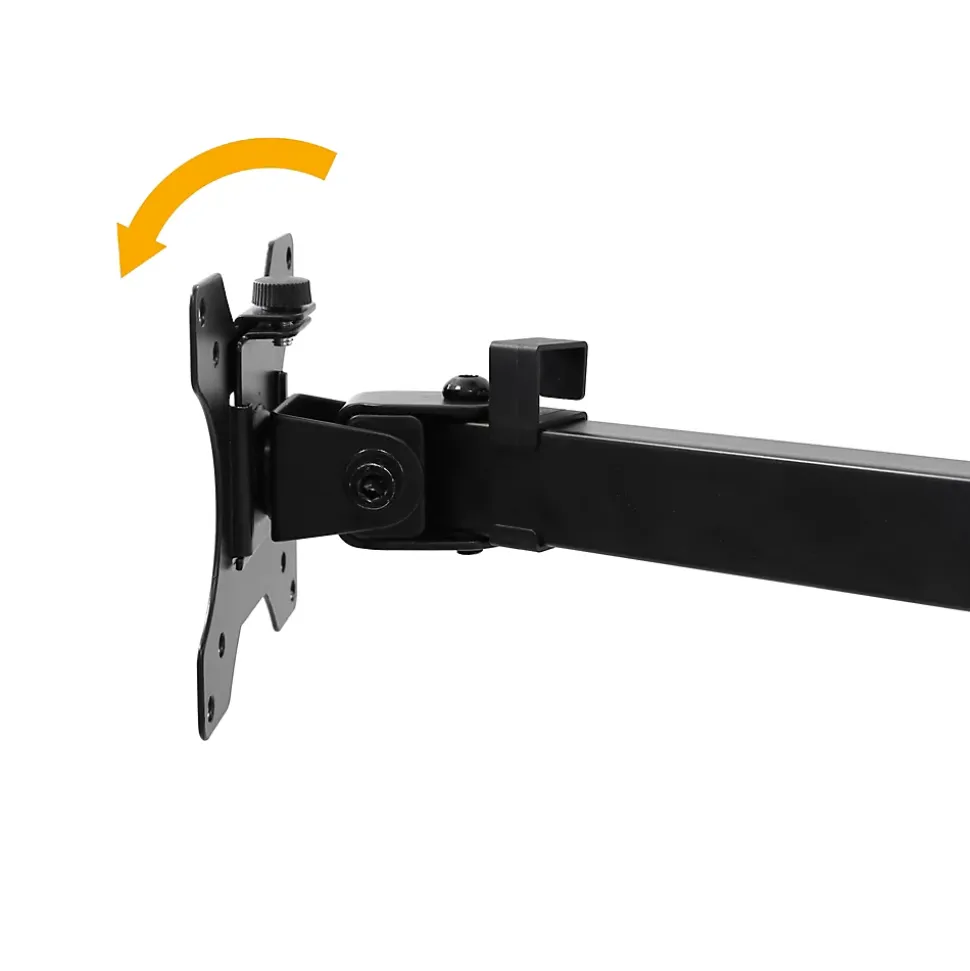 Emuca Support ecran inclinable et rotatif 360 acier noir