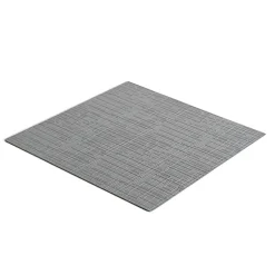 Emuca Tapis antidérapant pour tiroirs, Net, longueur 20m x 480mm, Plastique, Gris