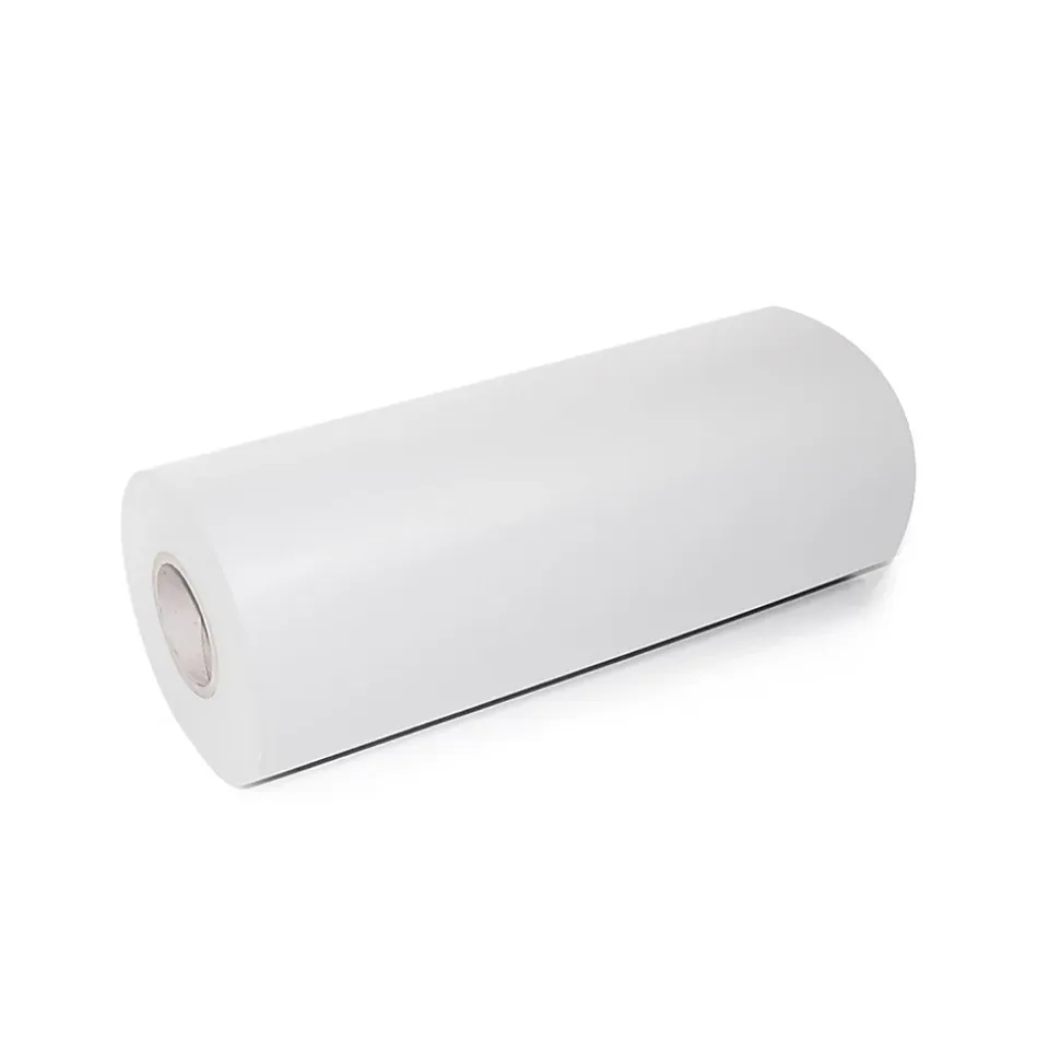 Emuca Tapis antidérapant pour tiroir, effet textile, longueur 20m x 480mm, plastique, blanc