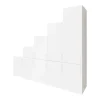 Ensemble d’armoires portes battantes sous pente et/ou comble blanches GoodHome Atomia H. 225 x L. 250 x P. 60 cm