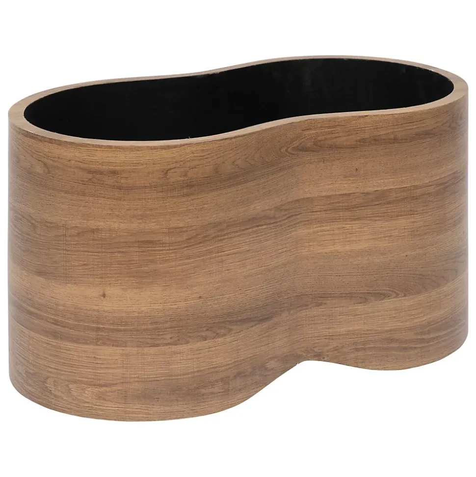 Ensemble de 2 bancs coffres effet bois et bouclette LOE