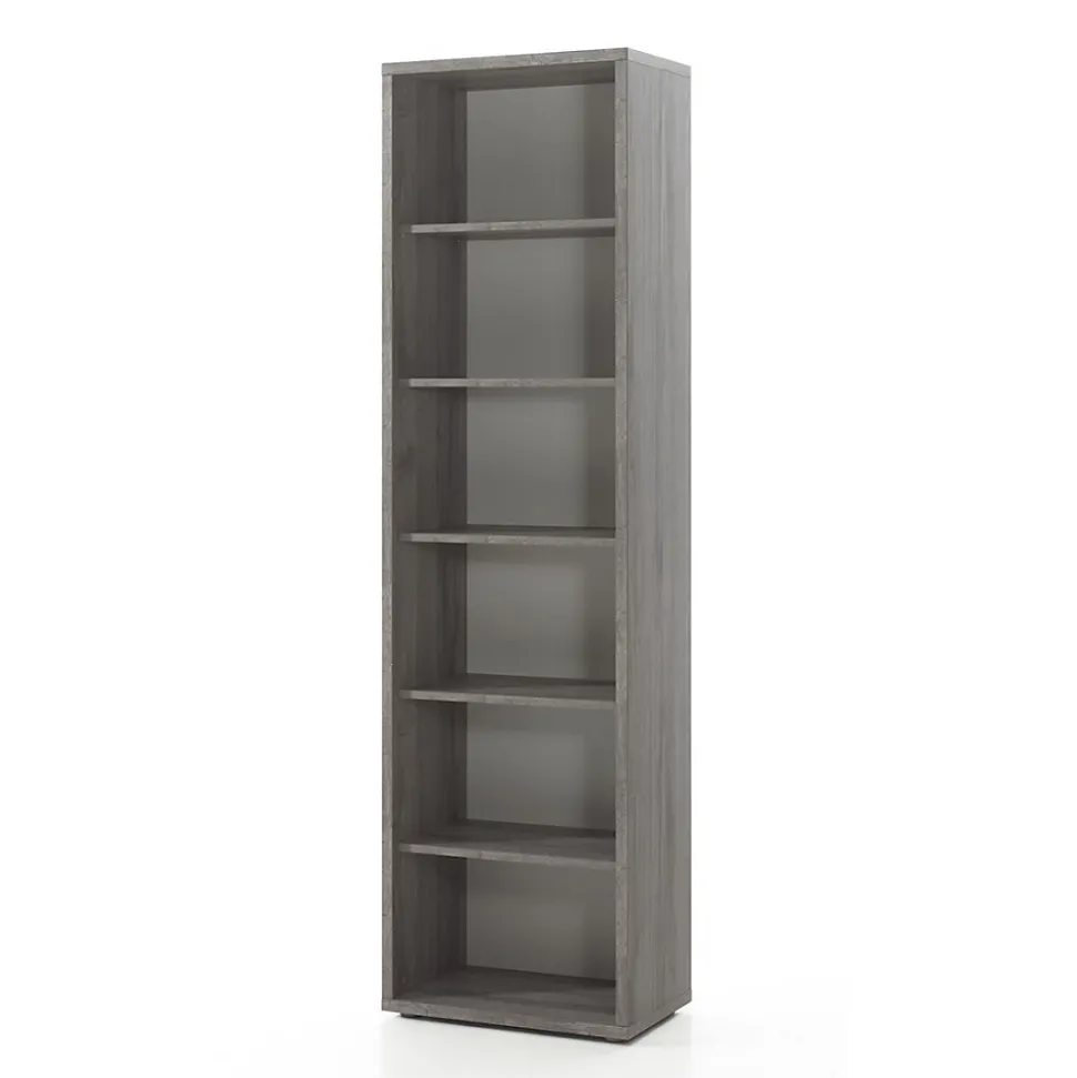 Ensemble de 8 meubles de bureau professionnel coloris gris effet bois collection SOON